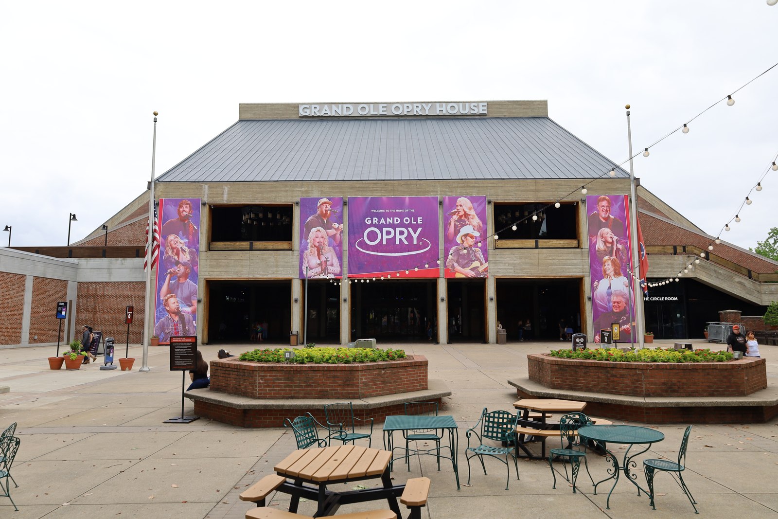 The entrance of the Grand Ole Opry House in Nashville.